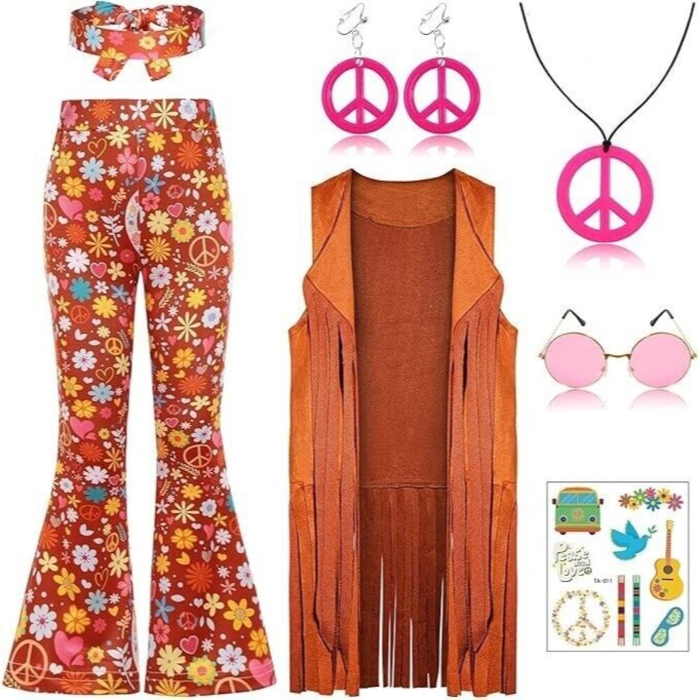 Groovy Flower Power Kids Costume Set